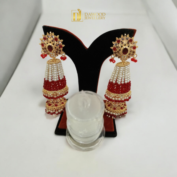 Pearl Egyptian Earrings - Image 4